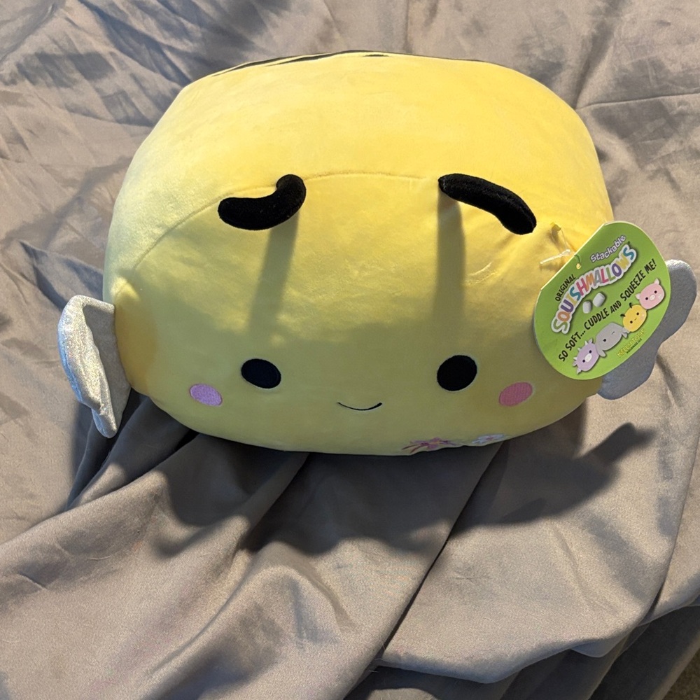 Squishmallows Yellow and Black Bee Plush